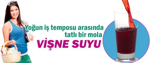 DİNLENDİRİCİ BİR MOLA İÇİN VİŞNE SUYU